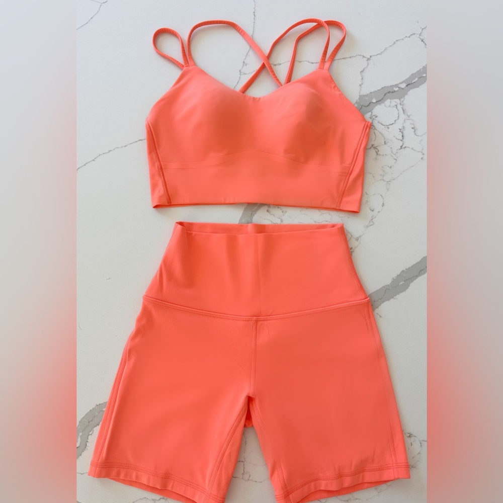 Lululemon Athletica Align Coral Shorts 6”
